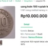 Begini Cara Jual Sekeping Uang Koin 100 Rupiah Agar jadi 10juta