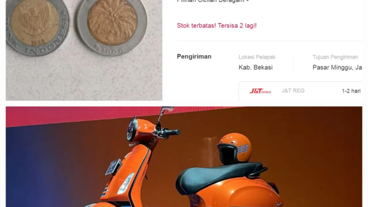 Koin Kuno Rp1000 Kelapa Sawit Bisa Borong Vespa Primavera!