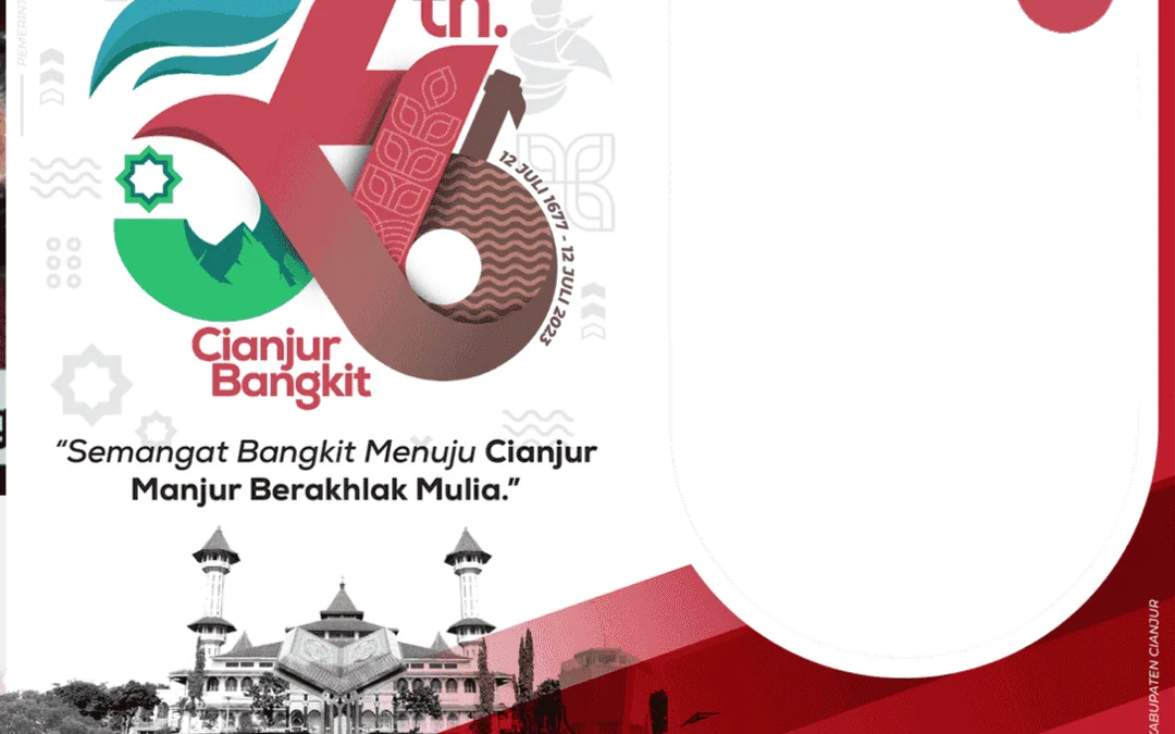 Twibbon Hari Jadi Cianjur ke 346, Yuk Bagikan di Medsos