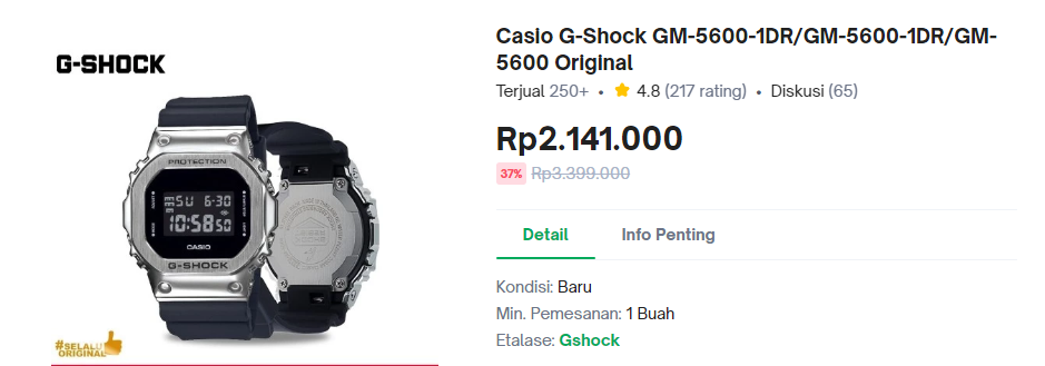 Jam Tangan G-Shock merek DW-5600 Kini Tengah di Buru Kolektor