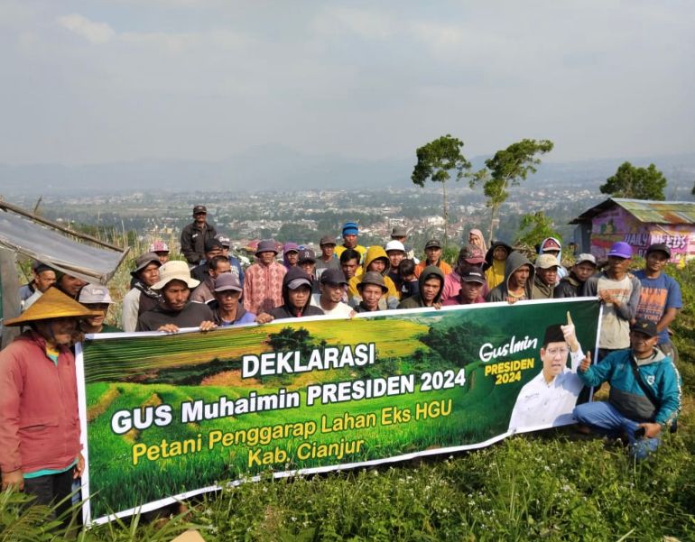 Petani Penggarap Eks HGU Dukung Cak Imin Jadi Capres/Cawapres