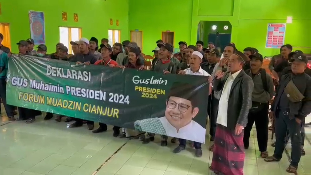 Forum Muadzin Cianjur Deklarasi Dukung Gus Muhaimin Maju Capres 2024