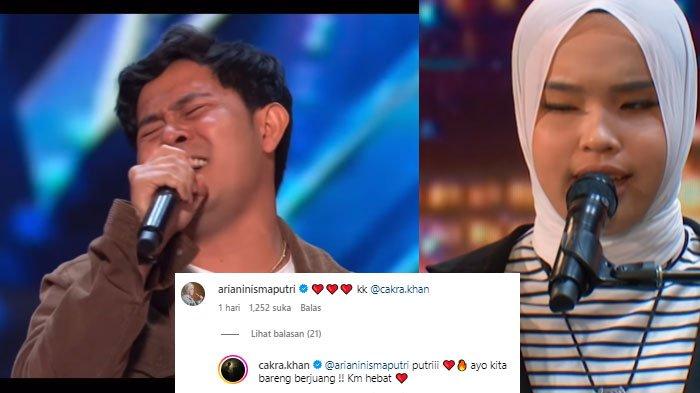 Begini Reaksi Putri Ariani saat Tahu Cakra Khan Lolos di America's Got Talent 2023