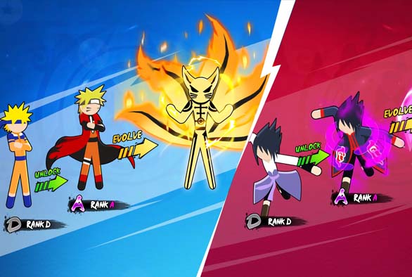 Download Game Naruto Stickman Ninja Fight Offline di Android