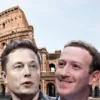 Turis Inggris Ukir Nama Doi di Colosseum Tempat Duel Elon Musk vs Mark