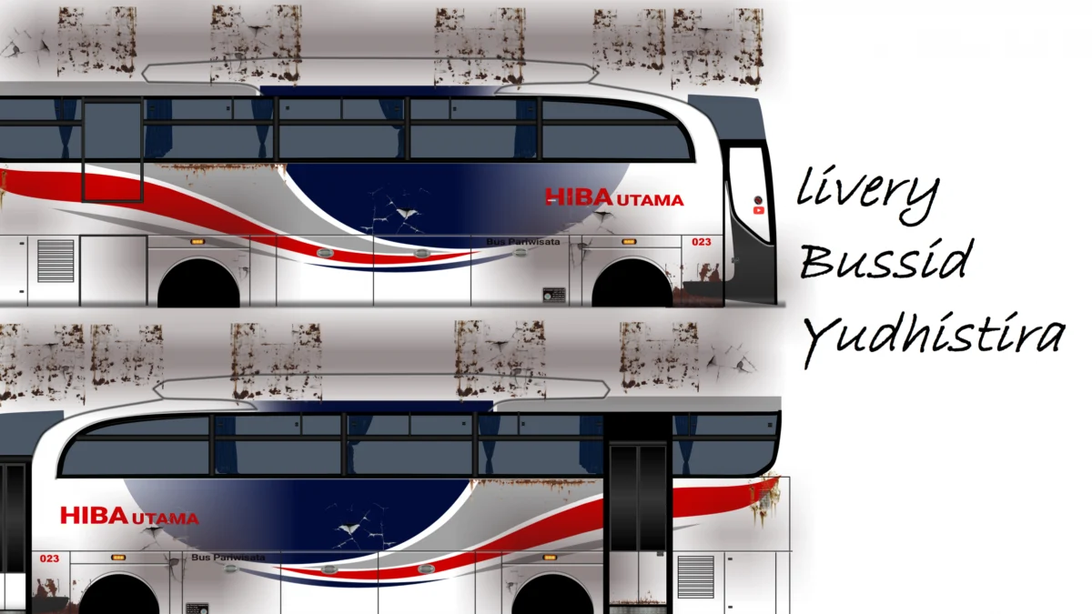 Livery Bussid Yudistira HD Tampil Gagah dan Kokoh