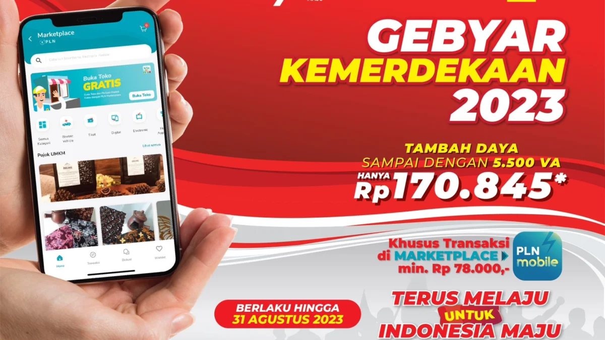 Promo Nyalakan Kemerdekaan, PLN Beri Diskon Spesial Tambah Daya Hanya Rp170.845