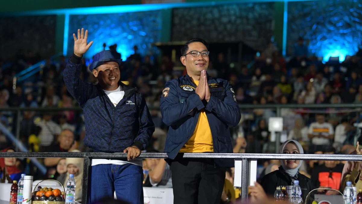 Gubernur Jawa Barat menhadiri West Java Festival Concert di Stadion Siliwangi, Kota Bandung, Minggu (3/9/2023).(Foto: Biro Adpim Jabar)