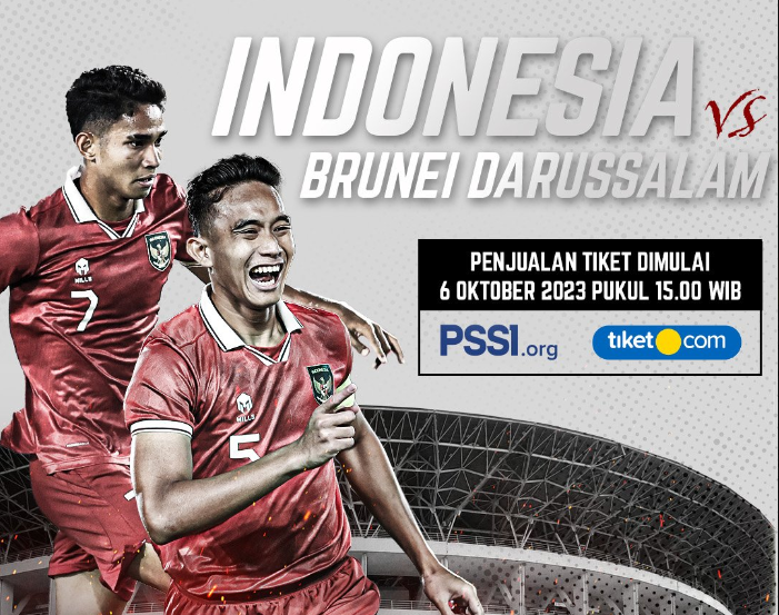 Jadwal Pertandingan Indonesia vs Brunei