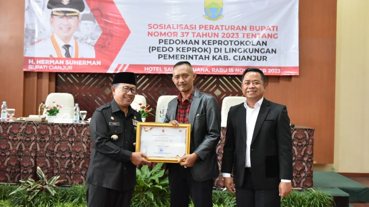 Bhumandala Award 2023: Pemkab Cianjur Raih Penghargaan Juara III Nama Rupabumi