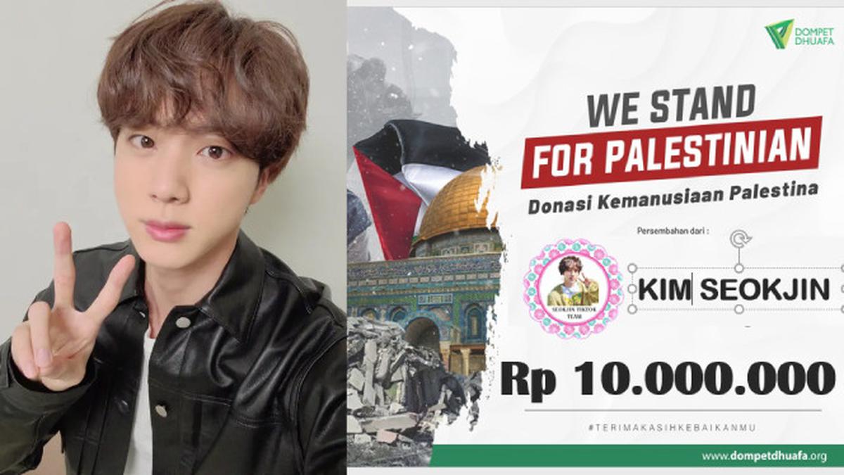 Di Ulang Tahun Jin BTS, Fans Indonesia Donasi untuk Palestina