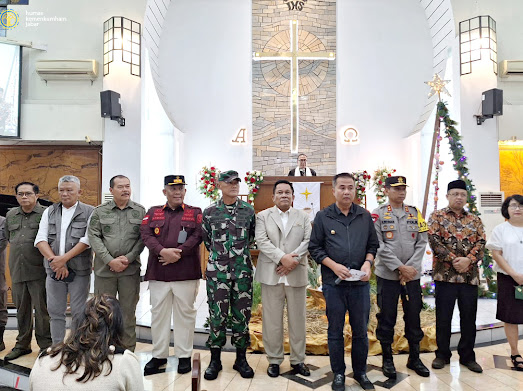 Kakanwil Kemenkumham Jabar Pastikan Keamanan Malam Natal 2023 Bersama Forkopimda Jabar