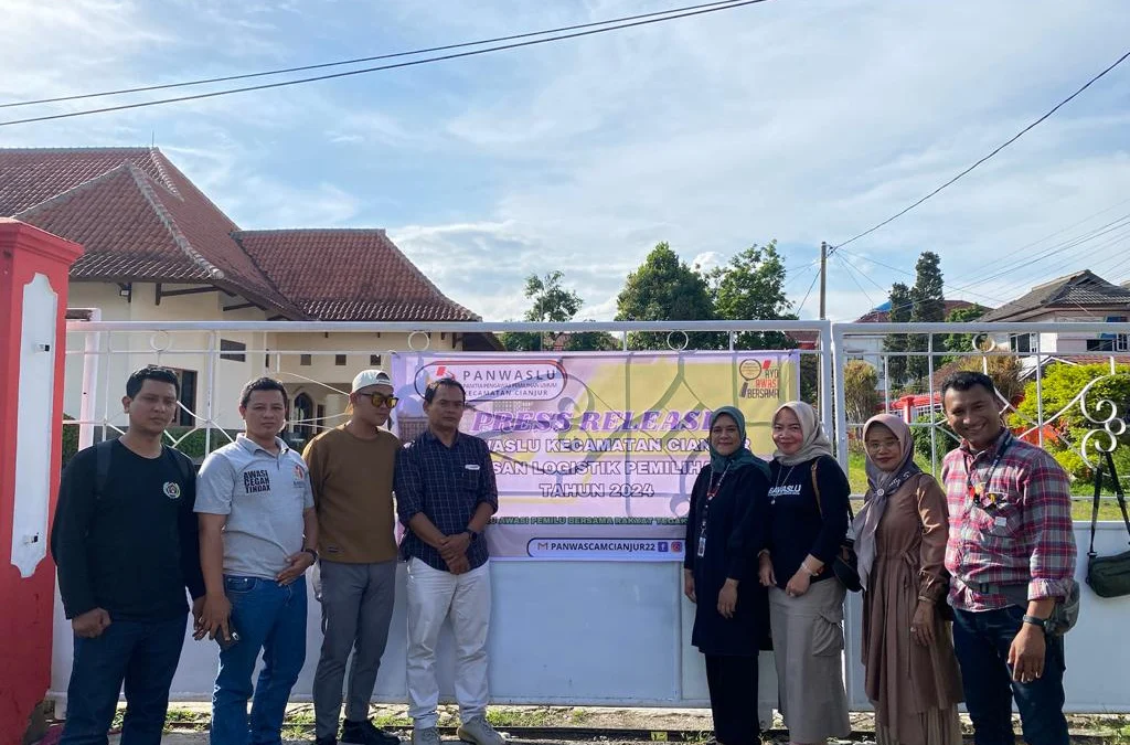 Panwaslu Cianjur Lakukan Pengawasan Gudang Logistik Pemilu di Bale Rancage