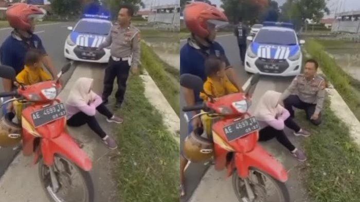 Viral! Seorang Istri Menangis Histeris di Pinggir Jalan