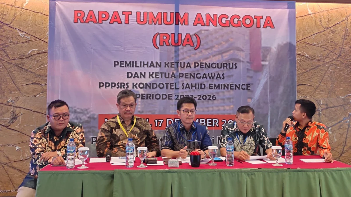 Pengurus P3SRS Sahid Eminence Ciloto Puncak Dikukuhkan. (dik)