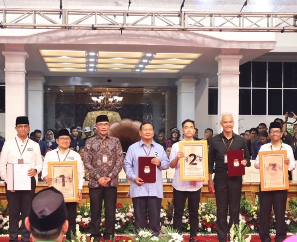 Sejumlah Parpol di Cianjur Adakan Nobar Debat Capres Perdana Pilpres 2024
