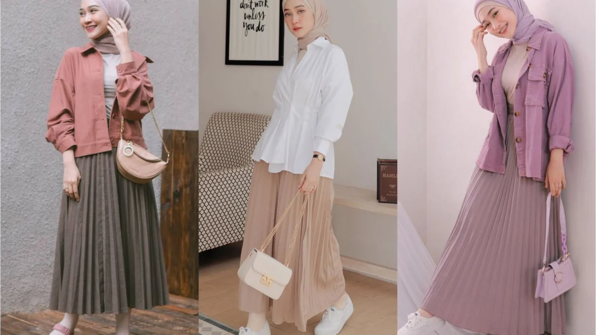 Fashion dari Rok Plisket