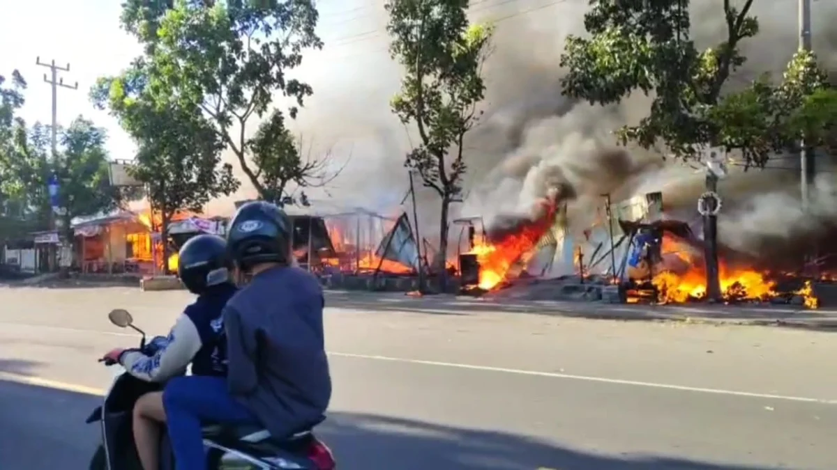 6 Kios di Bojong Ludes Terbakar