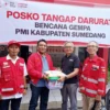 PMI Cianjur Distribusikan Bantuan Logistik Bagi Korban Gempa Sumedang