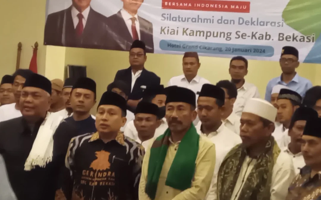 Giliran Kyai se-Kabupaten Bekasi Dukung Prabowo-Gibran