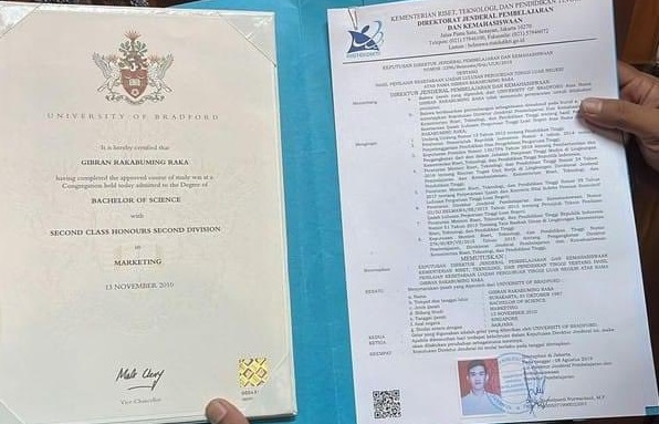 Viral! Foto Ijazah Gibran Beredar, Ternyata IPK-nya Cuma 2,3