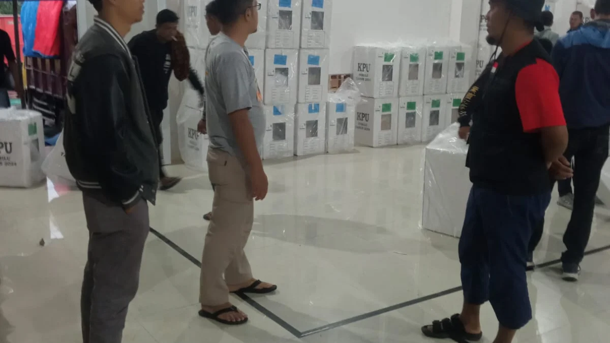 Pastikan Logistik Pemilu Sampai, Panwascam Cugenang Lakukan Pengawasan Berjenjang