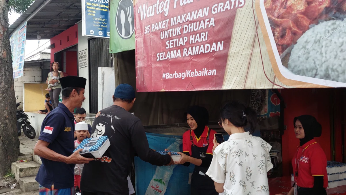 Warteg Gratis ‘Berbagi Kebaikan’ ini adalah tahun keempat berjalan sejak 2021 lalu, konsisten membagikan paket