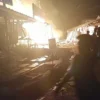 pasar sukanagara terbakar,