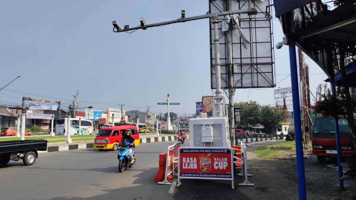Baru Dipasang, ETLE Portabel di Cianjur Sudah Catat 752 Pelanggar