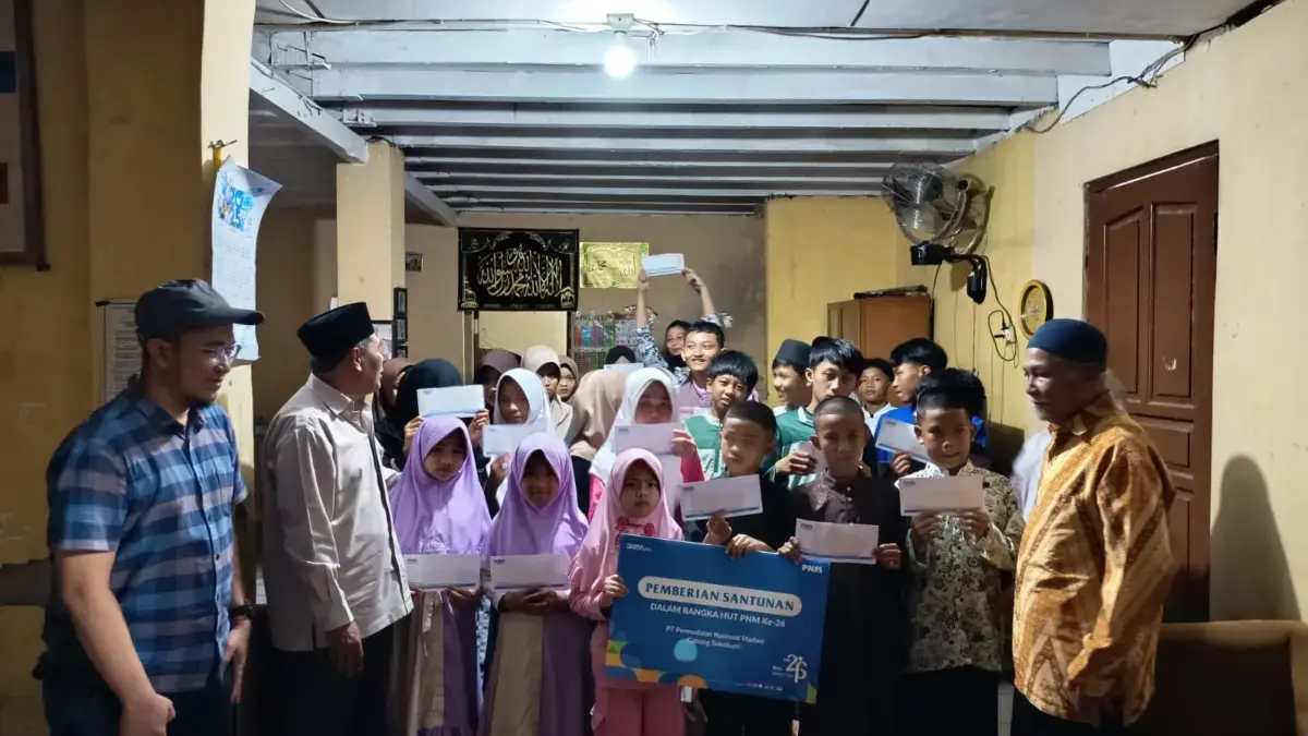 PNM Peduli Hadirkan Kebahagiaan untuk Anak Yatim, Perkuat Nilai Kemanusiaan di Sukabumi