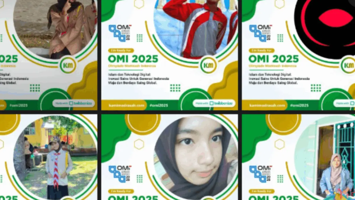 Download Twibbon OMI 2025 Meriahkan Olimpiade Madrasah Indonesia dengan Karya Kreatif