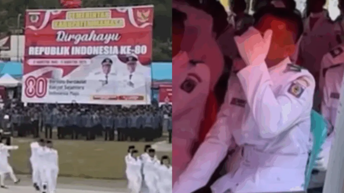 Insiden Bendera Terbalik Warnai HUT RI ke-80 di Mamasa
