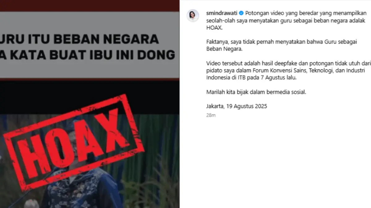 Heboh! Sri Mulyani Klarifikasi soal Tudingan Sebut Guru Beban Negara