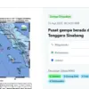 Gempa Magnitudo 5,8 Guncang Laut Tenggara Sinabang, Terasa di Sejumlah Wilayah
