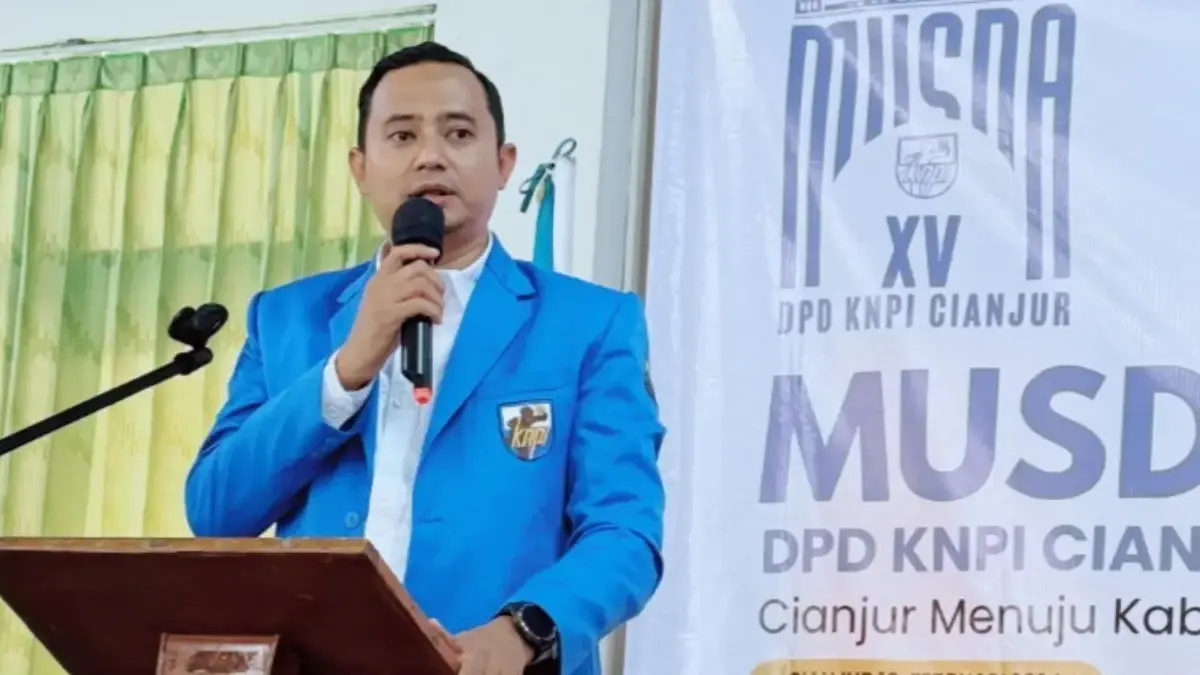 Ketua KNPI Kabupaten Cianjur, Muhammad Riksa Iman Pribadi