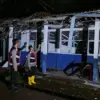 Bangunan SMPN 1 Sukaluyu yang rusak akibat curah hujan dan angin kencang