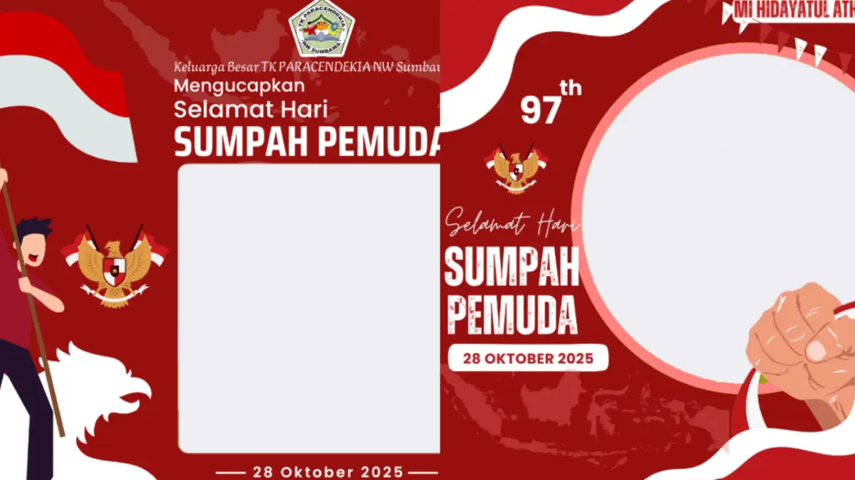 Semarak Hari Sumpah Pemuda 2025, Rayakan Semangat Persatuan Lewat Twibbon Digital Semarak Hari Sumpah Pemuda 2025