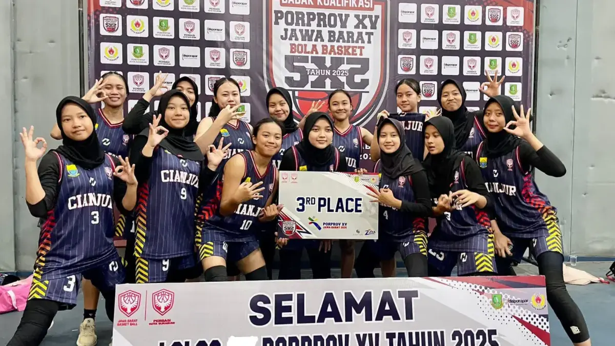 Tim Basket Putri Cianjur Lolos ke Porprov XV Jabar 2026 Basket Putri