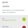 Cloudflare Error