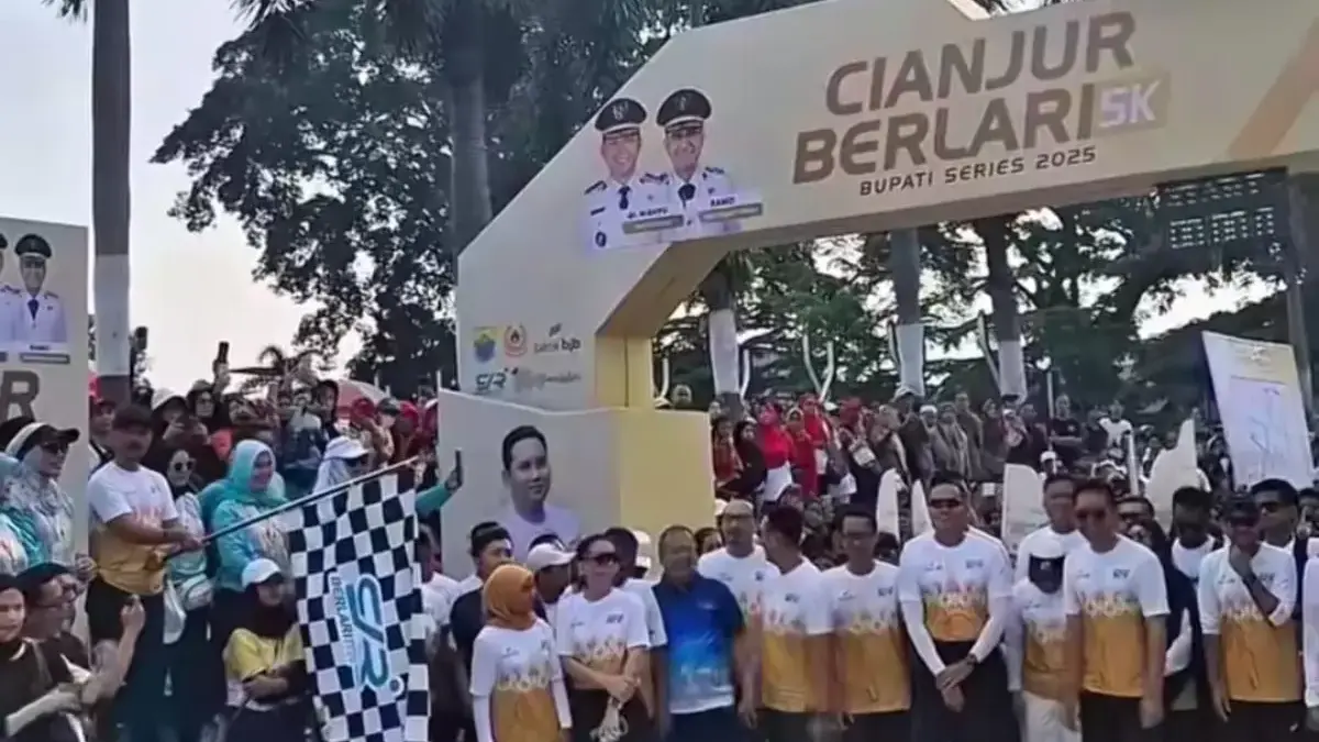 Ribuan Peserta Ikuti Cianjur Berlari 5K Bupati Series 2025 cianjur berlari