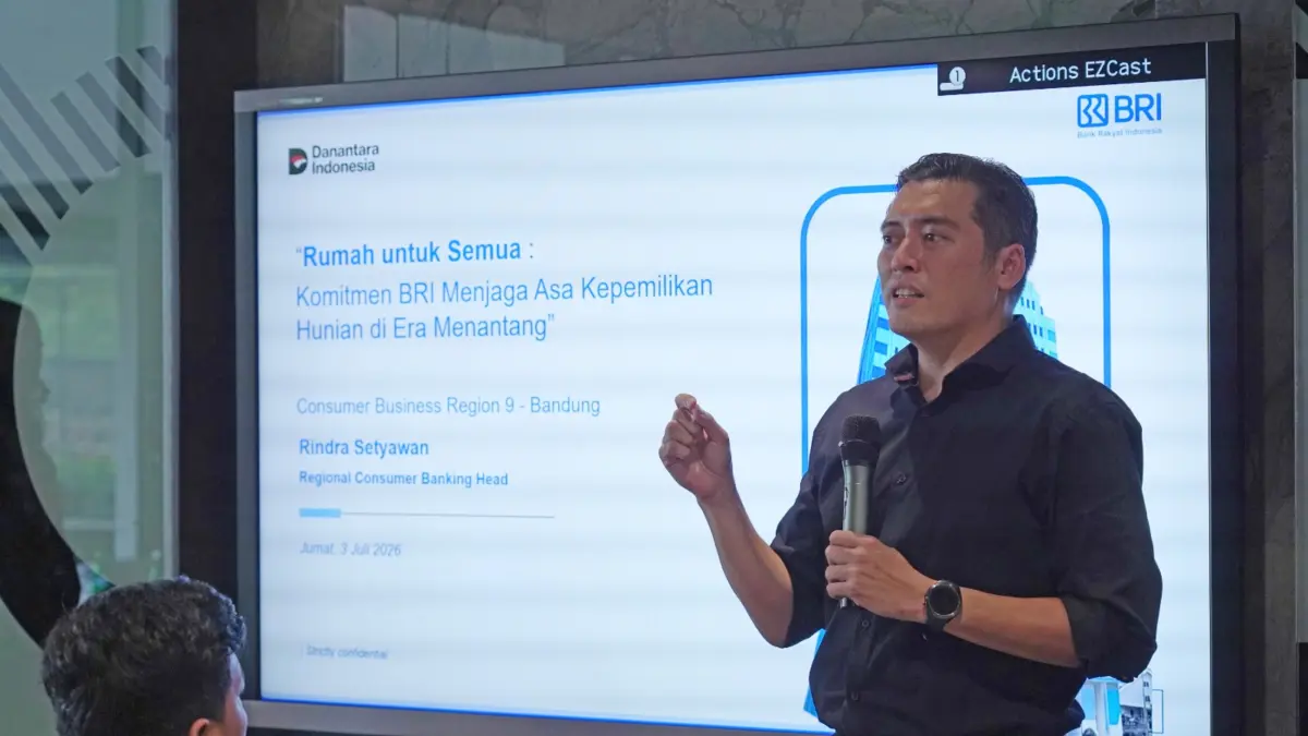 BRI RO Bandung Hadirkan KPR Suku Bunga Berjenjang Mulai 4% Sebagai Solusi Kepemilikan Hunian Regional Consumer Banking Head BRI RO Bandung, Rindra Setyawan