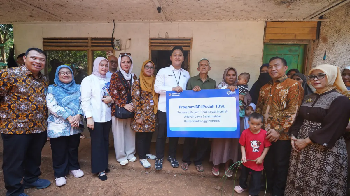 Perluas Dukungan Program GENTING BKKBN, BRI Peduli Lanjutkan Renovasi Rumah Tidak Layak Huni di Ciamis Bri peduli