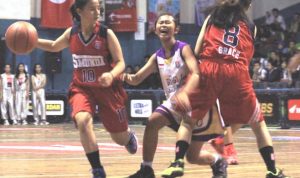 Akhirnya Masuk Fantastic Four Pertandingan Tim Basket Putri -Honda DBL 2015 (5) - bandung ekspres