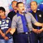 KRITISI BOPI: Manager Persib H Umuh Muchtar saat memberikan sambutan pada “Launching Tim Persib Bandung 2014”