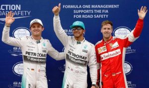 Nico Rosberg - Lewis Hamilton - Sebastian Vettel