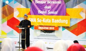 Hanya Tiga SMK Negeri Wakil Wali Kota Bandung M Oded Danial memberikan motivasi jelang Unas