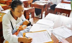bawa bayi saat Ujian
