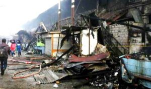 Kebakaran Pasar Panorama Lembang