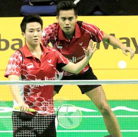 Tontowi/Liliyana Lolos Perempat final, Ganda Putra Habis Tontowi Ahmad dan Liliyana Natsir