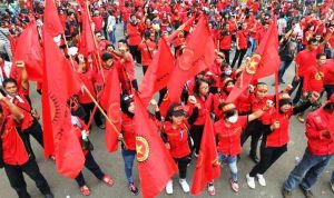 Tolak Pengesahan Perda Ketenagakerjaan mayday Buruh Kasbi